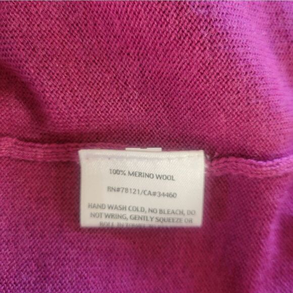 Eileen Fisher Merino Wool Button Front Long Cardigan Size Small - Picture 6 of 6